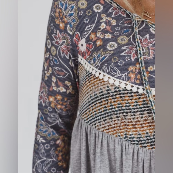 Boho Style LS top from Three Bird Nest - Size Small - NWT - Picture 14 of 16